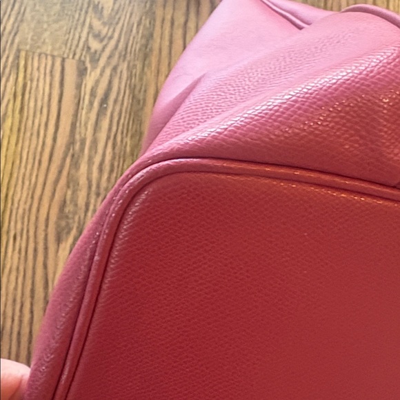 Coach fuchsia pink calf skin leather two way tote - Picture 9 of 16